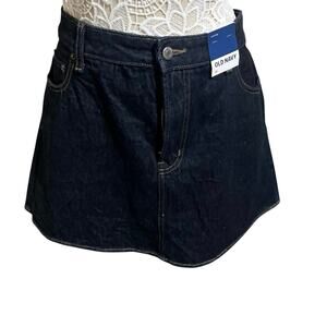 Old Navy NWT Dark Denim Skirt 16 | High Rise Curvy 90s Aesthetic Jean Mini